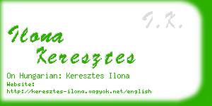ilona keresztes business card